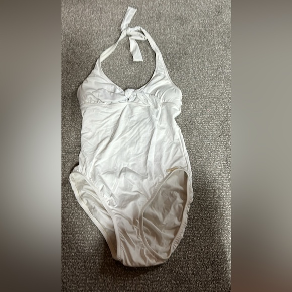 New DKNY white halter bathing suit - Size 6 - Picture 2 of 5
